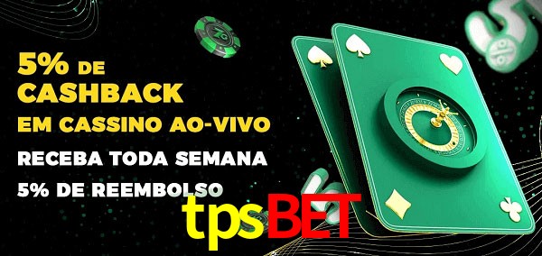 Promoções do cassino ao Vivo tpsbet